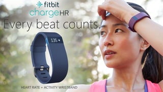 Every beat counts.
HEART RATE + ACTIVITY WRISTBAND
 