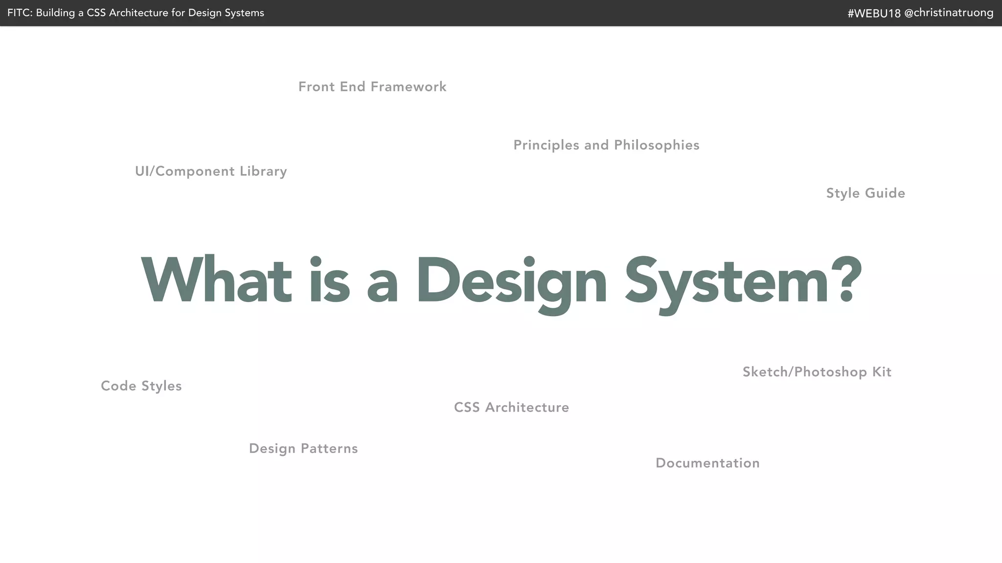 Building a CSS Architecture for Design Systems | PPT