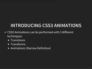 Creating Beautiful CSS3 Animations - FITC Amsterdam 2016 | PDF