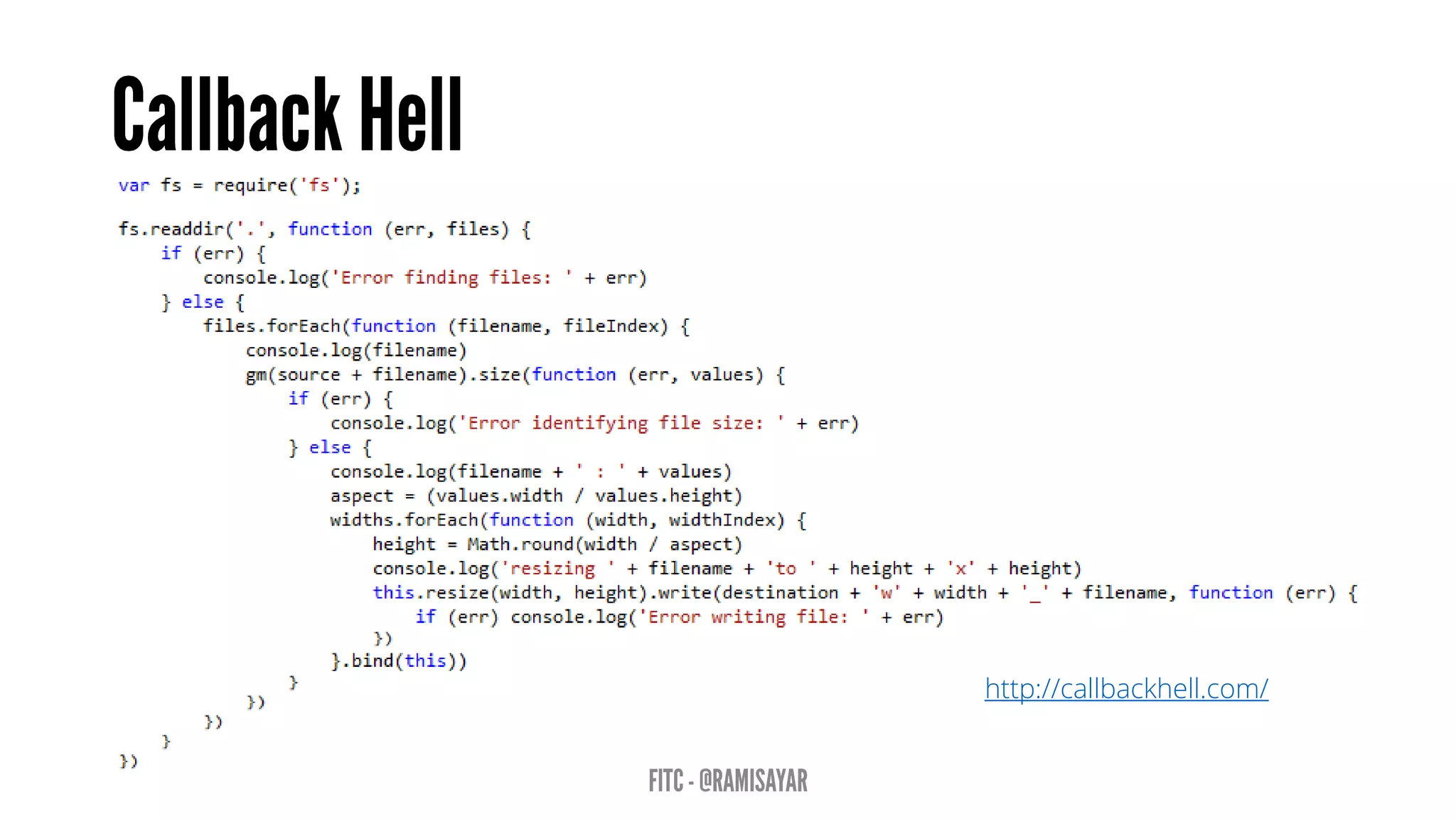 http://callbackhell.com/  