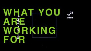 WHAT YOU
ARE
WORKING
FOR
 