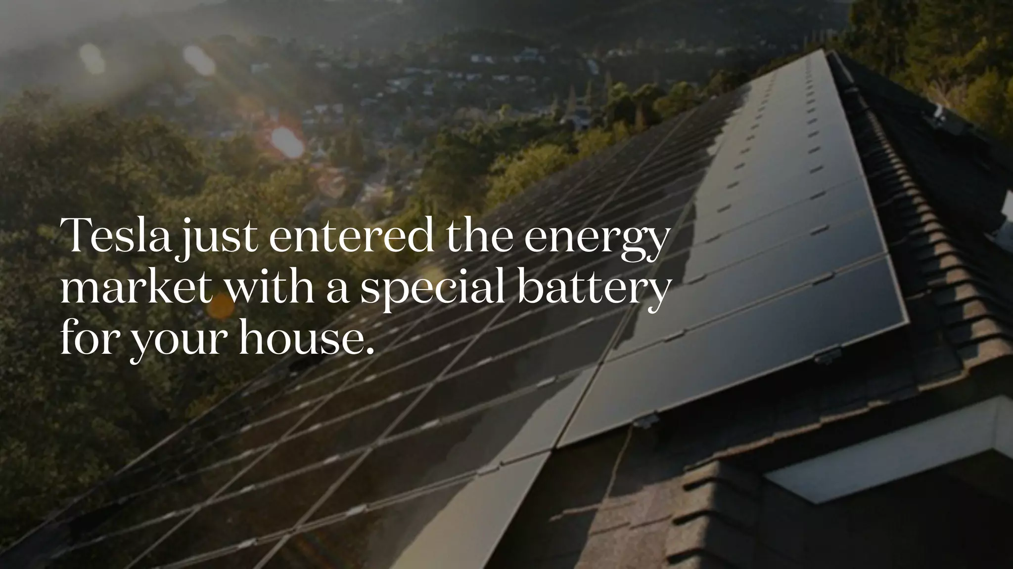 Tesla just entered the energy
market with a special battery
for your house.
 
