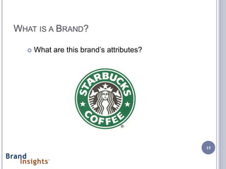 WHAT IS A BRAND?

     What are this brand’s attributes?




                                          15
 