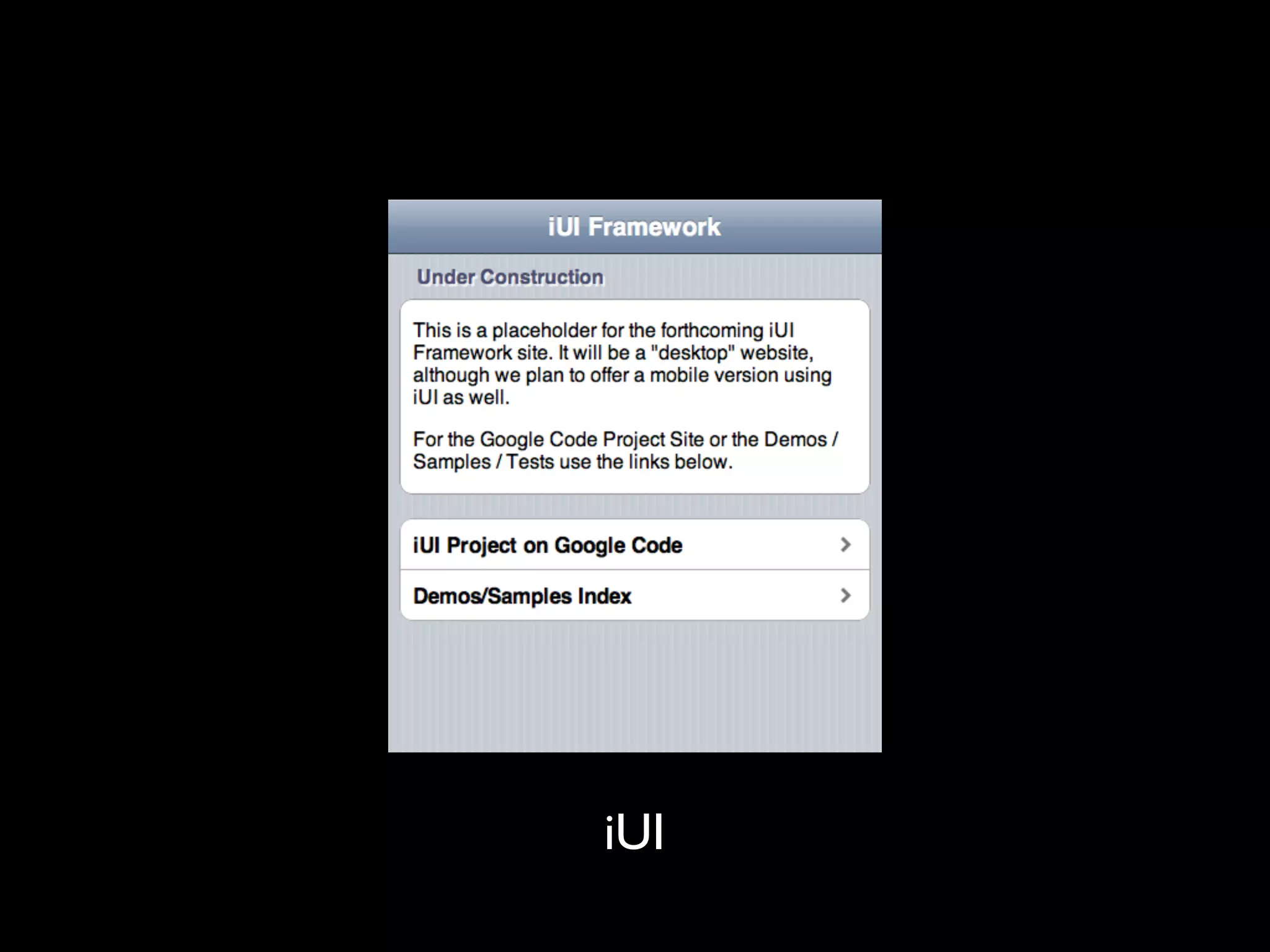 iUI
 