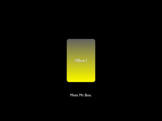 #Box1




Meet Mr. Box.
 