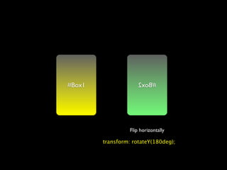 #Box1                 2xoB#




                  Flip horizontally

        transform: rotateY(180deg);
 