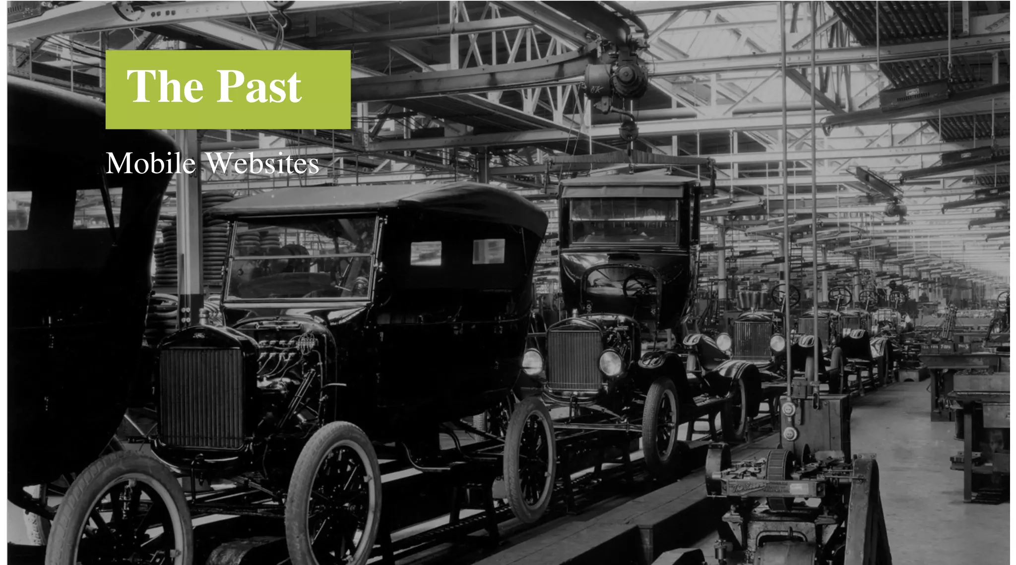 The Past
Mobile Websites

 