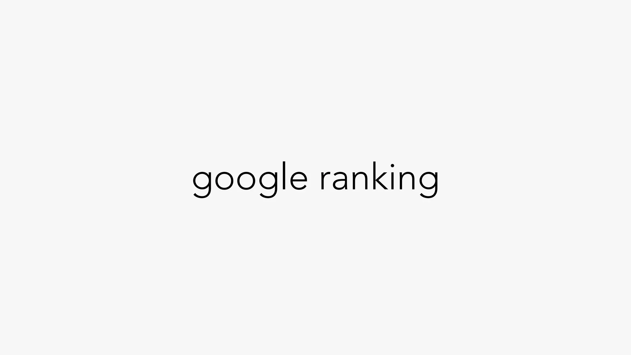 google ranking
 