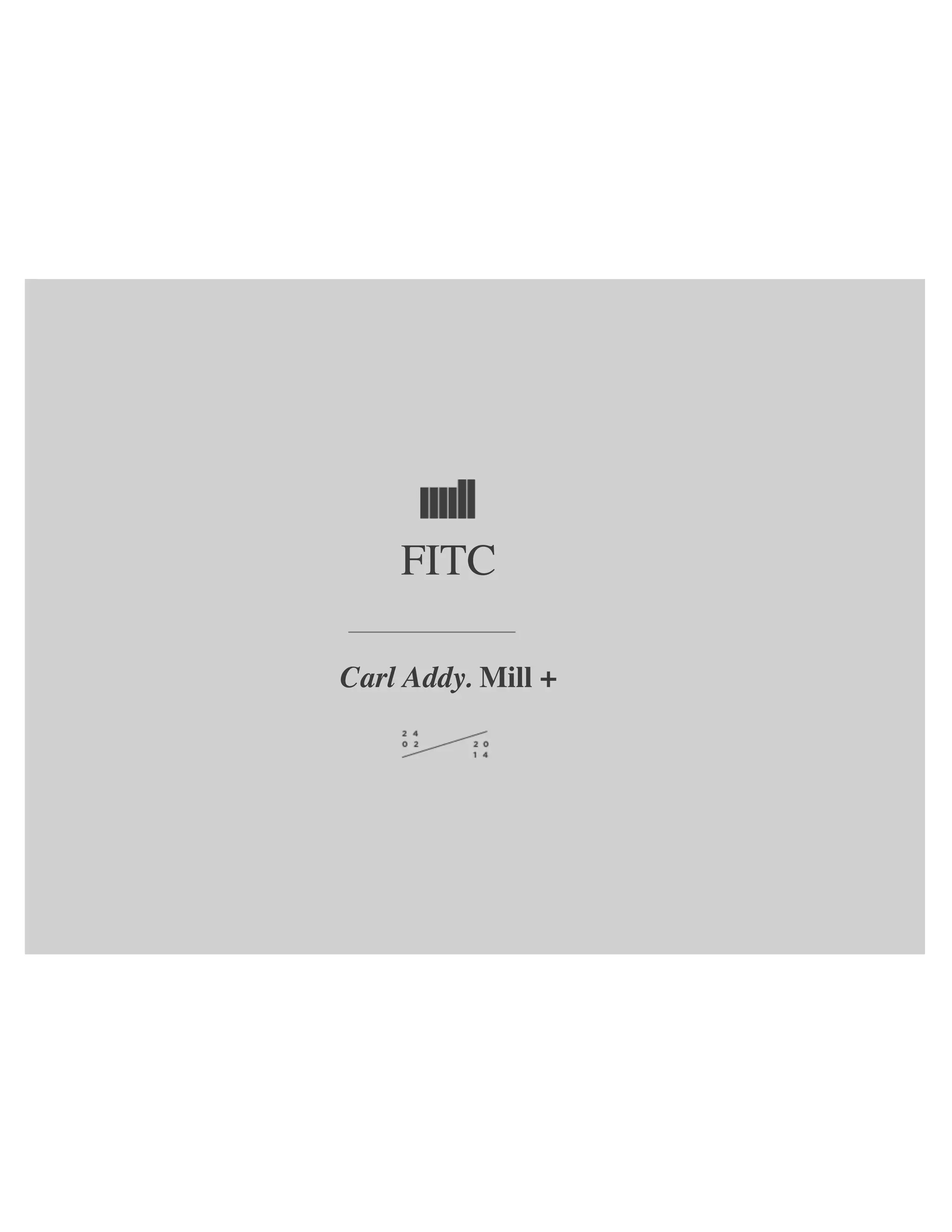 FITC
Carl Addy. Mill +