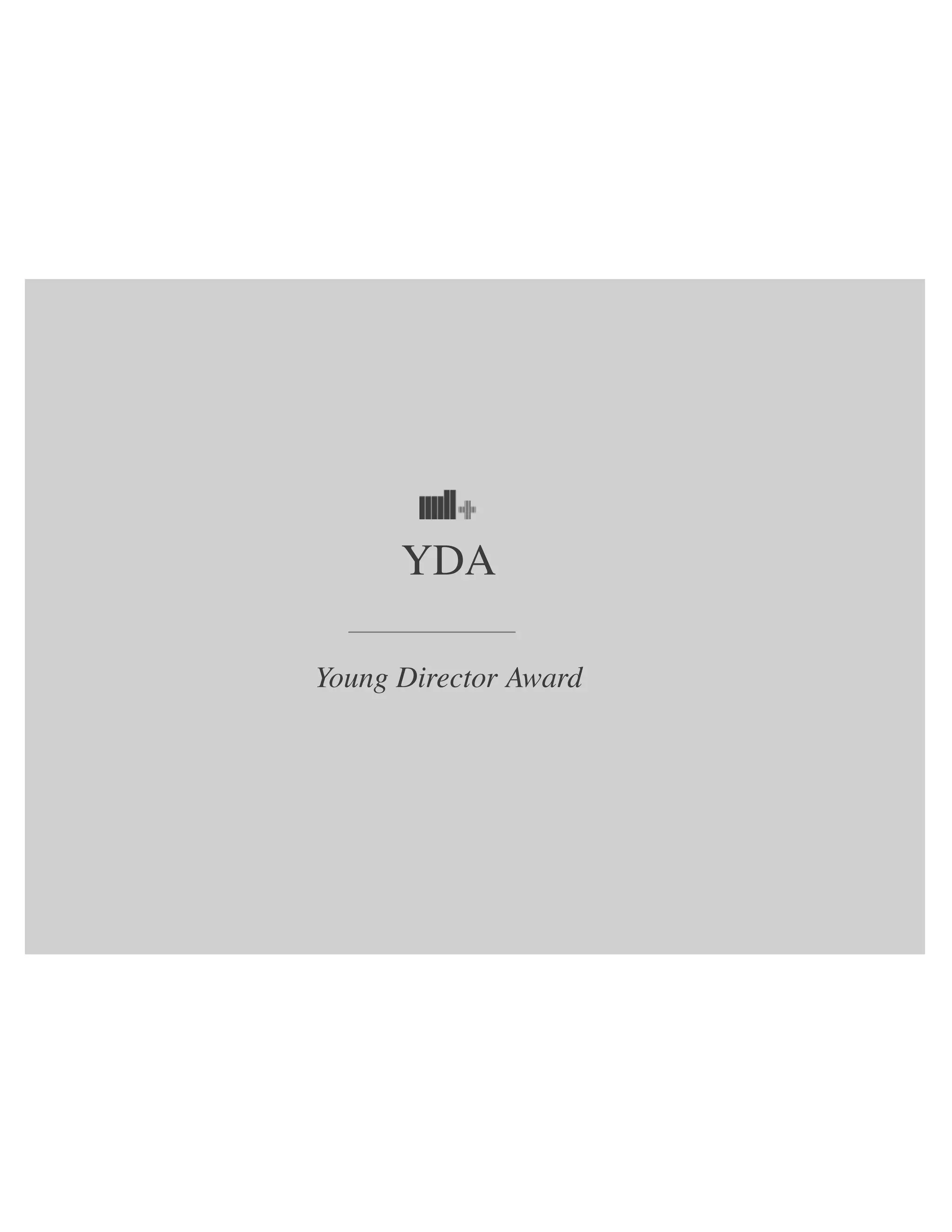 YDA
Young Director Award