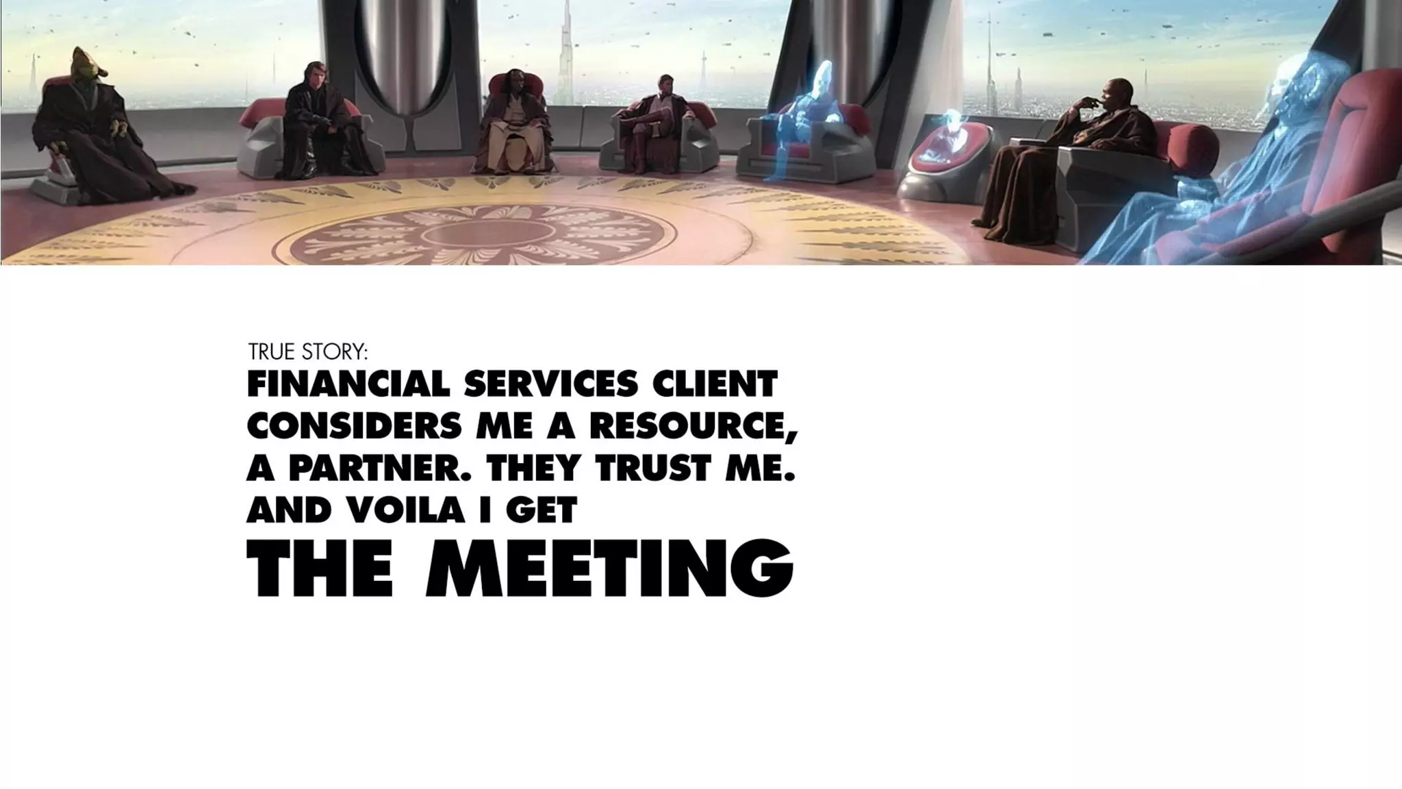 Jedi Mind Trick: Networking, Selling and Pitching