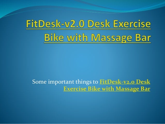fitdesk exercise bike