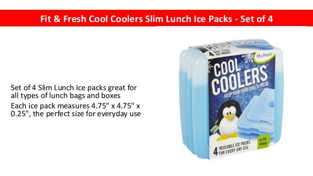 fit & fresh ice packs