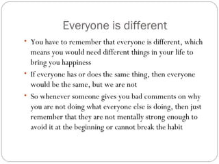 Live your own life: Knowing when to fit in or not to fit in | PPT