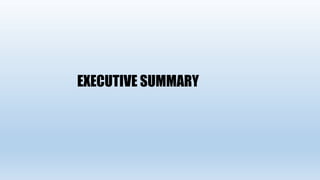 EXECUTIVE SUMMARY
 