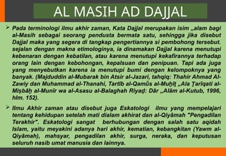 Dajjal dalam Islam dengan simbol dan penjelasan
