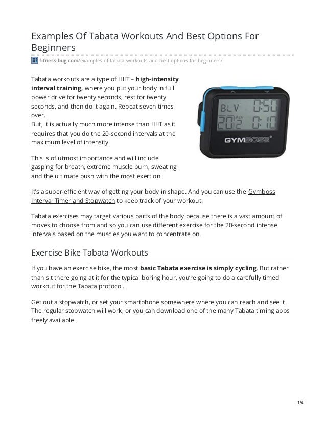 tabata workout bike
