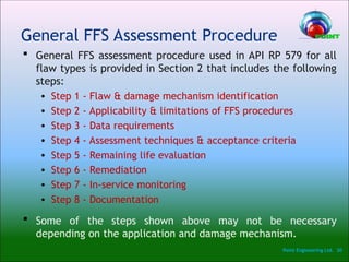 Fitness-for-Service Assessments for Industrial Plants (Point).ppt