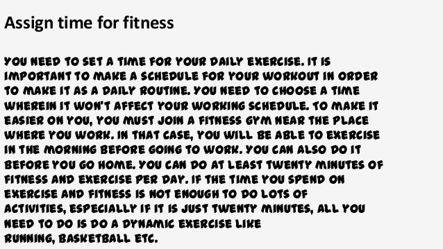 how to make a daily routine