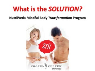 What is the SOLUTION?NutriiVeda Mindful Body Transformation Program
