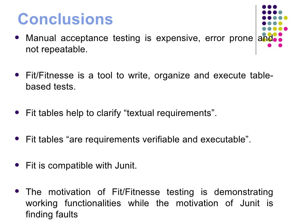 Fitnesse Testing Framework
