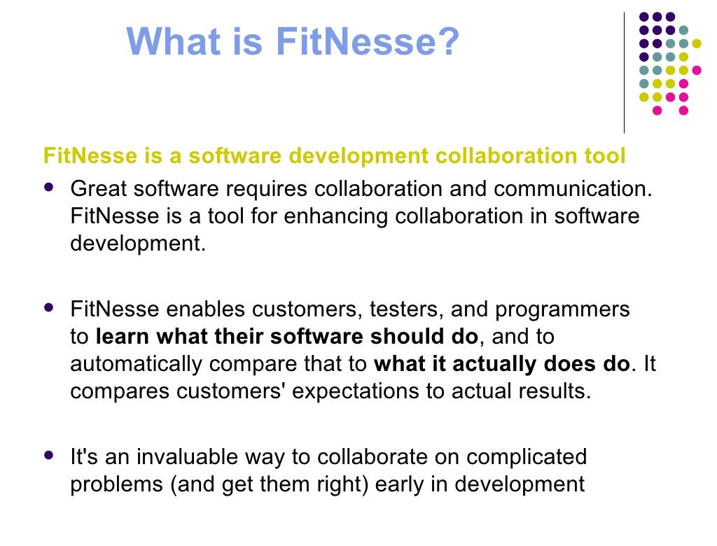 Fitnesse Testing Framework