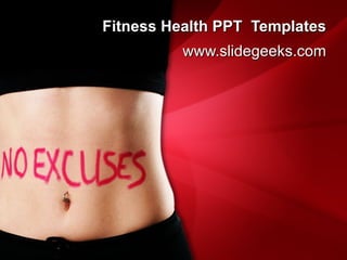 Fitness Health PPT  Templates www.slidegeeks.com 