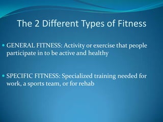 Fitness Presentation 2010