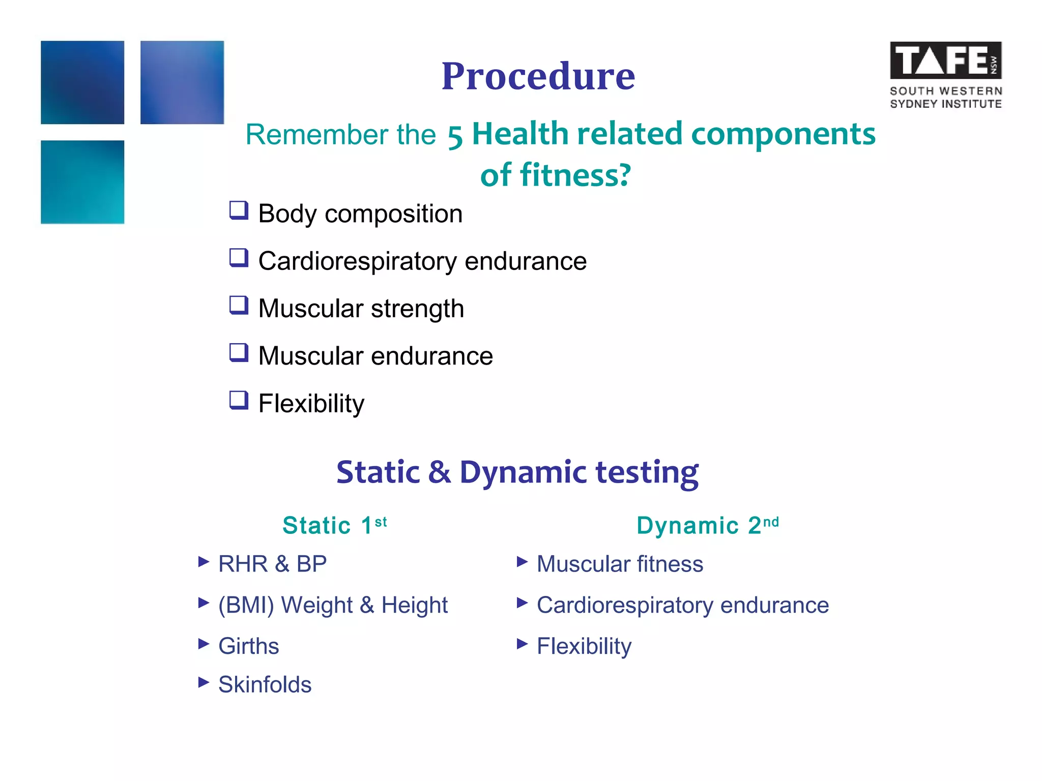 Fitness testing | PPT