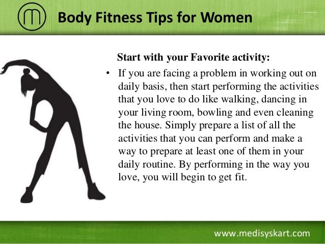 Fitness tips for wom
