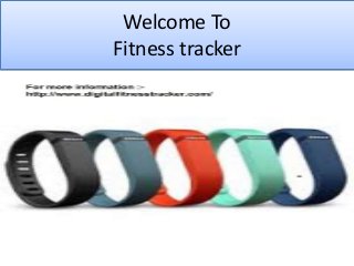 Welcome To
Fitness tracker
 