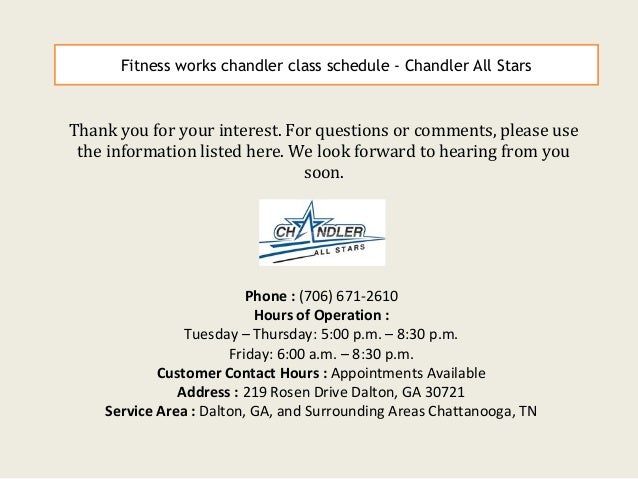 fitness works chandler class schedule chandler all stars chandler fitness works class schedule