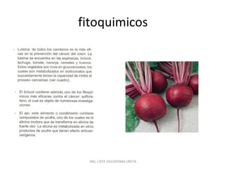 fitoquimicos

ING. LIZVE VILCAPOMA URETA

 