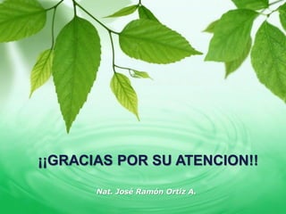 Page 96
¡¡GRACIAS POR SU ATENCION!!
Nat. José Ramón Ortiz A.
 