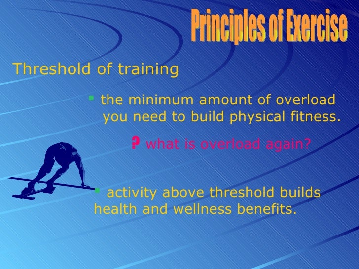 Training Principles of Exercise