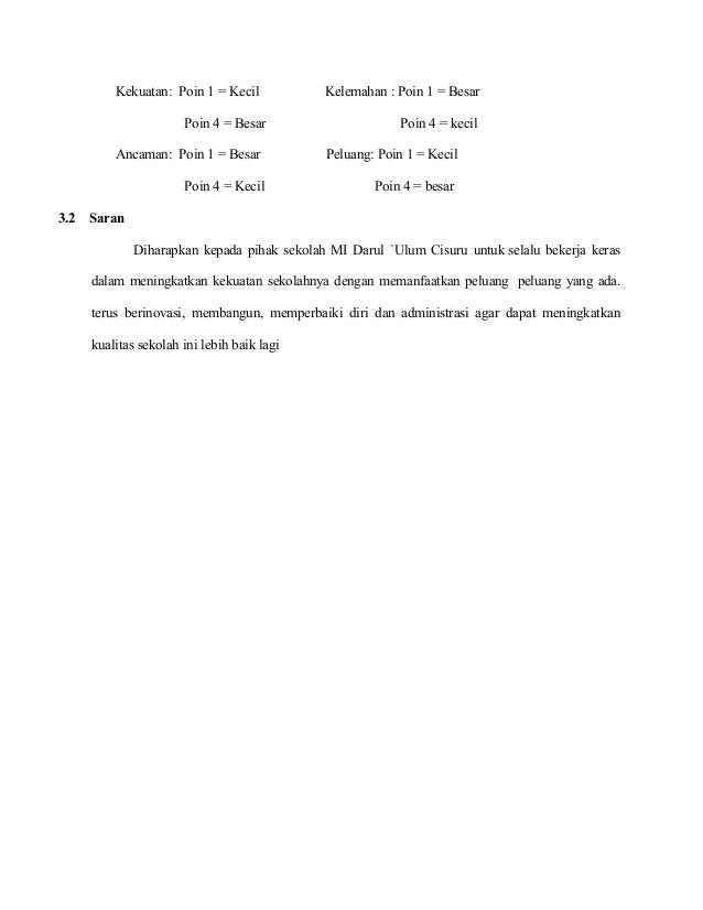 Fitrinofiati Analisis Swot