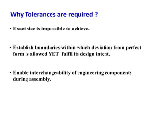Engineering -Fits and tolerances | PPTX