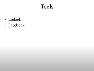 Tools LinkedIn Facebook 