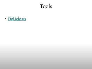 Tools Del.icio.us 