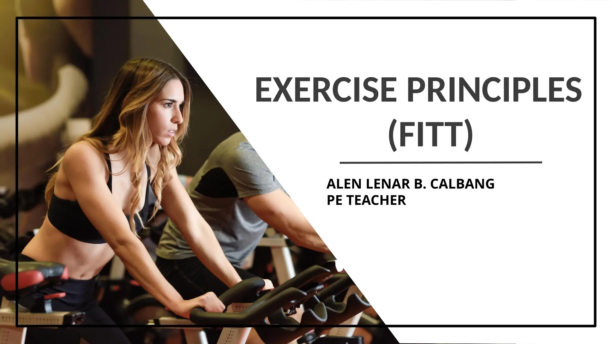 Exercise Principle FITT frequency intensity | PPTX