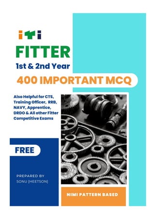 Navy Fitter Example Fitter Question Paper MCQ Book Free for ITI Apprentice Navy Naval ...