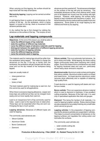 Laping Weld Description.pdf Fitter sem3 tt | PDF