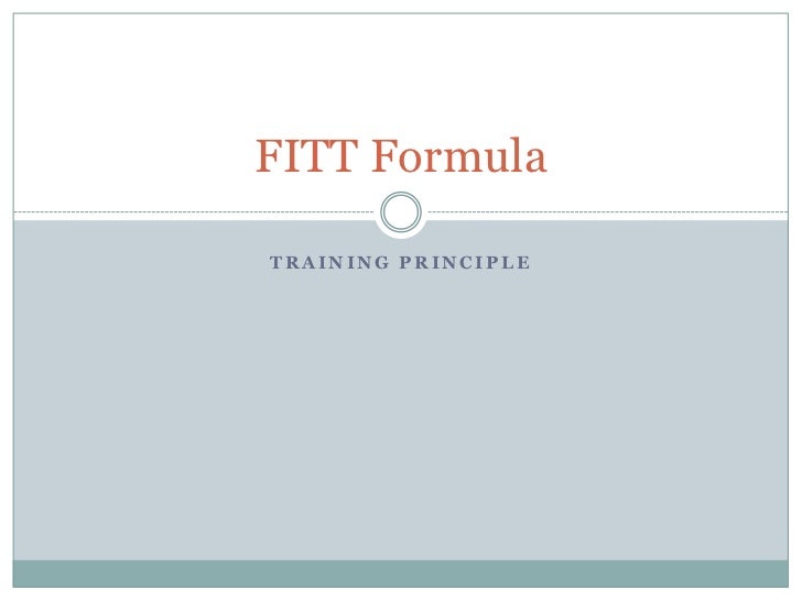 fitt formula fitt formula