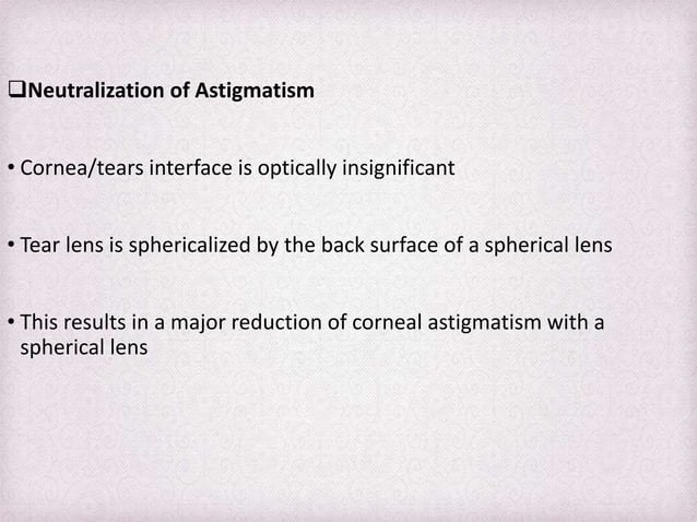 Fitting Philosophies and Assessment of Spherical RGP lenses | PPTX ...