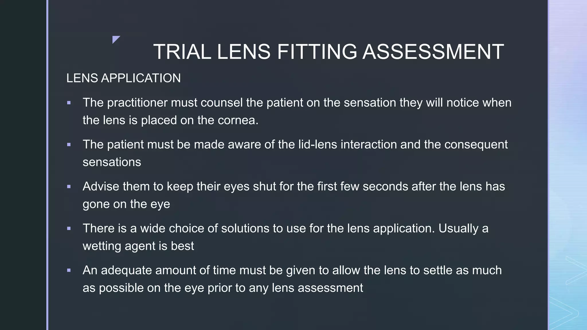 FITTING SPHERICAL RIGID GAS PERMEABLE CONTACT LENS | PPTX
