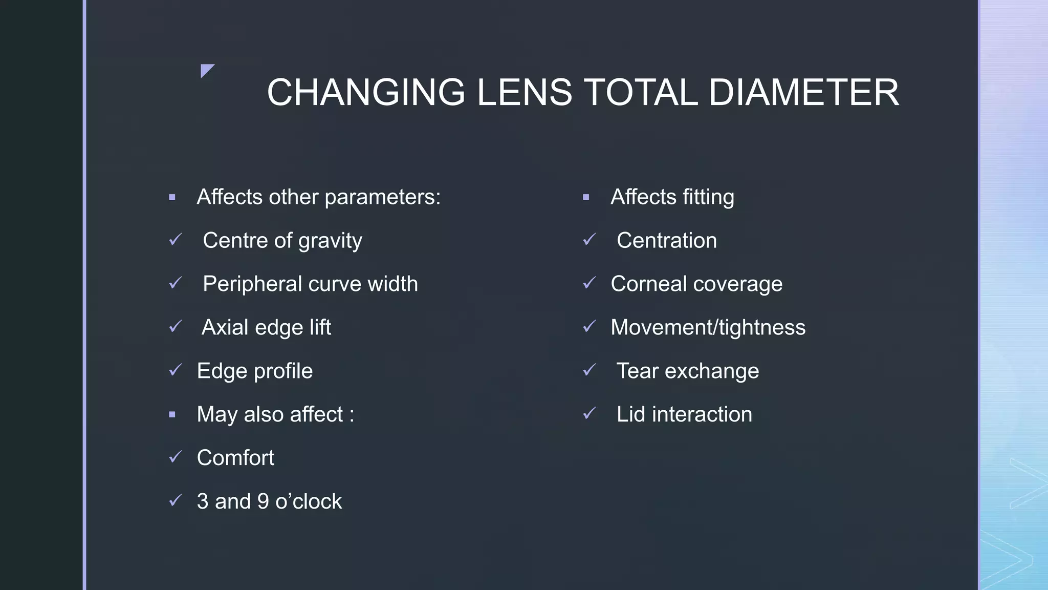 What Is The Purpose Of A Gas Lens FITTING SPHERICAL RIGID GAS PERMEABLE CONTACT LENS | PPT