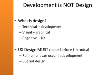 Fitting ux into your process