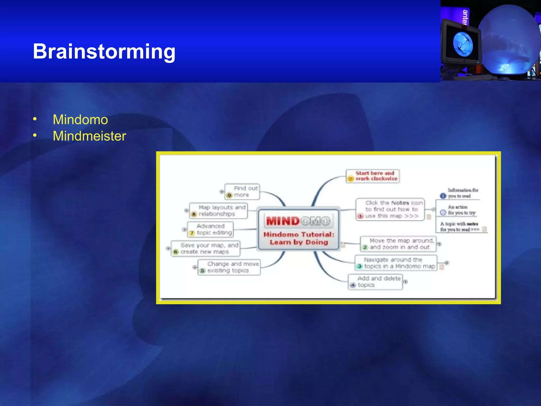 Brainstorming Mindomo   Mindmeister   
