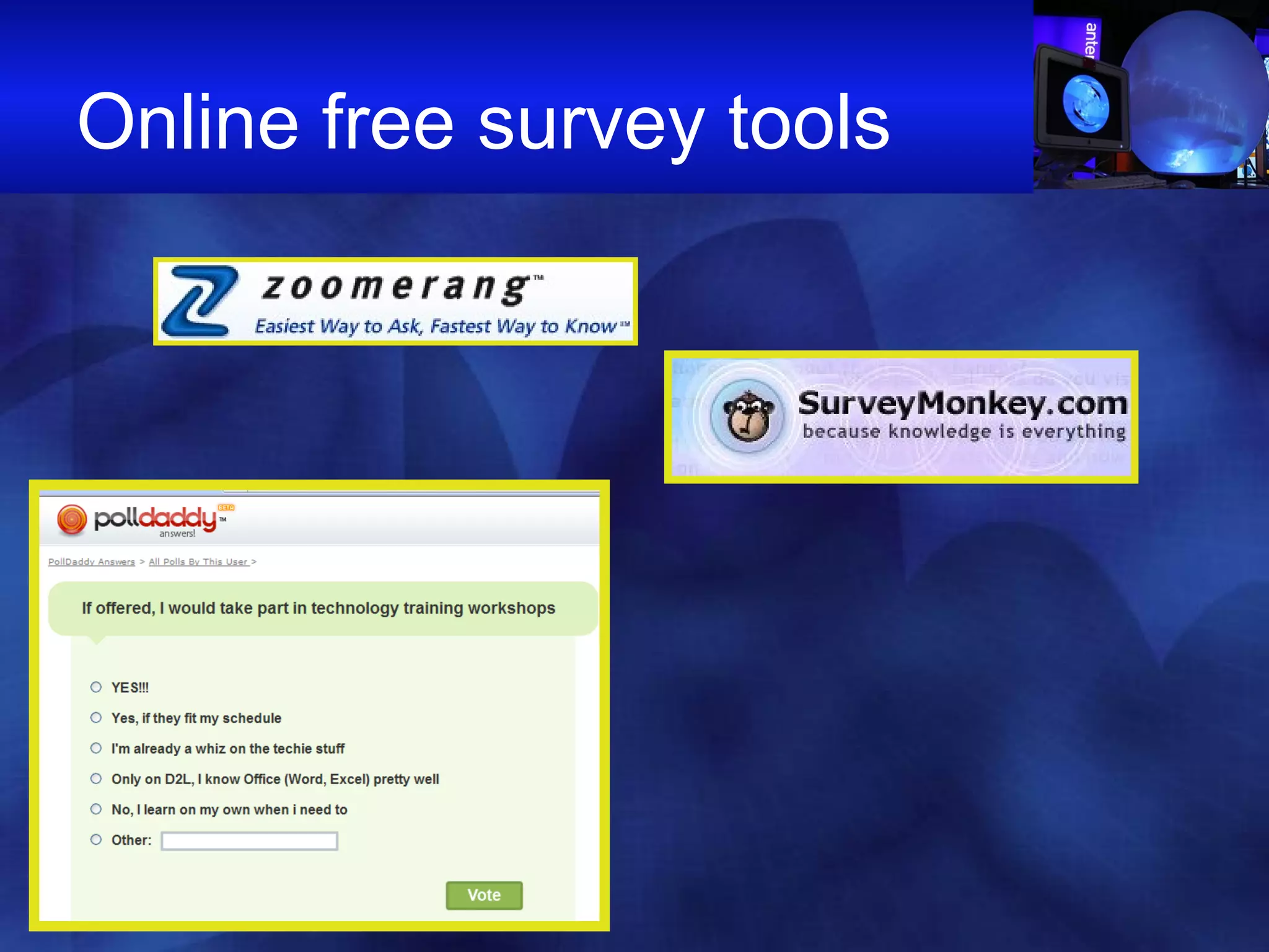 Online free survey tools 