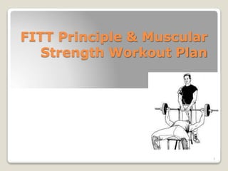 FITT Principle & Muscular
Strength Workout Plan
1
 
